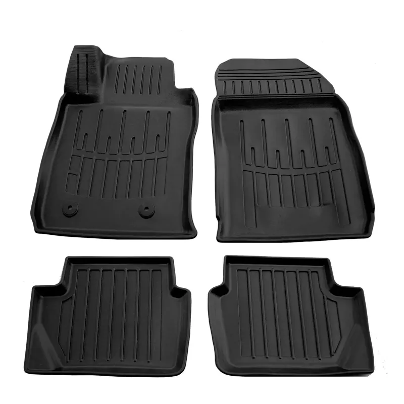 Begrenztes Angebot Gummimatten Auto, für Ford Fiesta Mk7 (2010-2017) USA-Modelle, 3D passgenaue Polyurethan Fußmatten